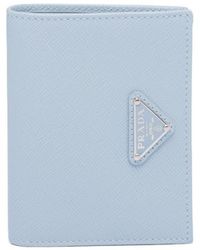 Prada - Small Saffiano Leather Wallet - Lyst