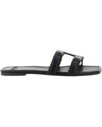 Elisabetta Franchi - Logo Detail Slippers - Lyst