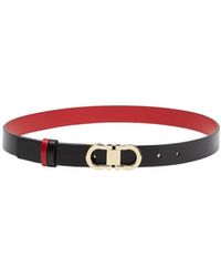 Ferragamo - Double-Sided Gancini Belt - Lyst