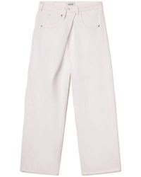 Agolde - Vana Fold Wide-Leg Jeans - Lyst