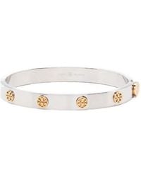 Tory Burch - Miller Studded Hinge Bracelet - Lyst