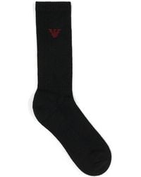 Emporio Armani - Logo Knitted Socks - Lyst
