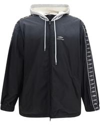 Balenciaga - Oversized Zip Hooded Jacket - Lyst