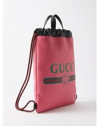 Gucci - Logo Drawstring Shoulder Bag - Lyst