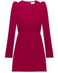 McQueen - Puff-Sleeve Fitted Dress - Lyst