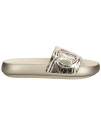 Michael Kors - Round Toe Flat Slippers - Lyst