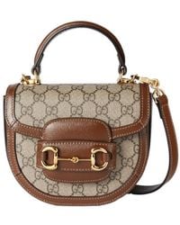 Gucci - Horsebit 1955 Mini Top Handle Bag - Lyst