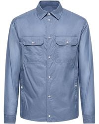 Moncler - Logo Patch Long Sleeve Shirt - Lyst