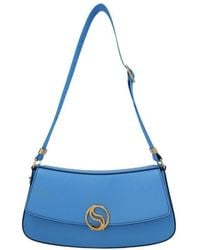 Stella McCartney - Logo Plaque Fold-Over Shoulder Bag - Lyst