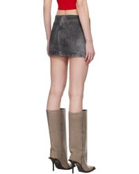 DIESEL - De-Pra-Mini-S3 Pinstripe Denim Mini Skirt - Lyst