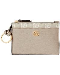 Gucci - Bi-Color Gg Marmont Zip Key Pouch - Lyst