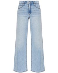 Rag & Bone - High-Rise Straight-Leg Jeans - Lyst