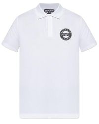 Versace Jeans Couture - Couture Logo Print Short-Sleeved Polo Shirt - Lyst