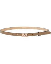 Max Mara - Mgraziata Monogram Slim Belt - Lyst