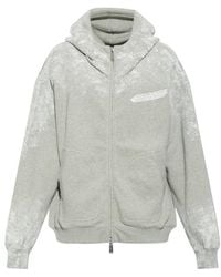 DSquared² - Logo Print Zip-Up Hoodie - Lyst