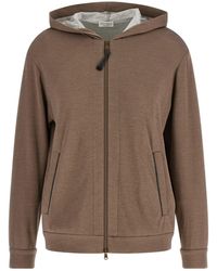 Brunello Cucinelli - Monile Zipped Hoodie - Lyst