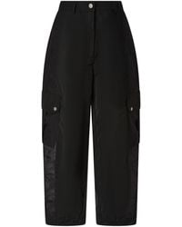 Pinko - Cargo-Pocket Cropped Trousers - Lyst