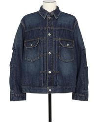 Sacai - Buttoned Denim Jacket - Lyst