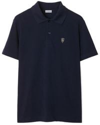 Burberry - Logo Embroidered Regular-Fit Polo Shirt - Lyst