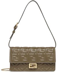 Fendi - Nappa Leather Wallet With Ff Motif - Lyst