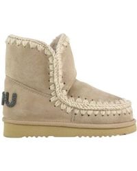 Mou - Eskimo 18 Glitter Logo Slip-On Ankle Boots - Lyst