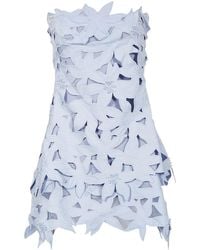 Jonathan Simkhai - Miri Embroidered Bustier Mini Dress - Lyst