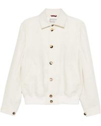Brunello Cucinelli - Polo-Collar Bomber Jacket - Lyst