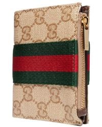 Gucci - Small Wallet With Web - Lyst
