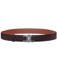 Celine - Lanière De Ceinture Réversible 30Mm Boucle Triomphe Helium - Lyst
