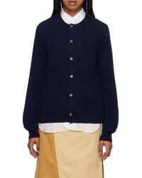 Comme des Garçons - Round-Neck And Long-Sleeved Sweater - Lyst