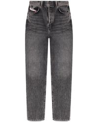 DIESEL - 1956 Straight-Leg Cropped Jeans - Lyst