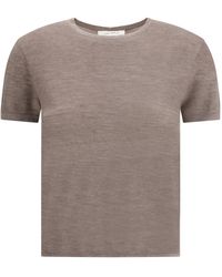 Lisa Yang - Ira Fine Knit T-Shirt - Lyst