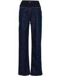 Givenchy - Bucla Panelled Straight-Leg Jeans - Lyst
