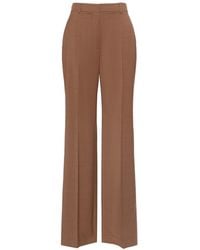 Max Mara - Stripe-Pattern Straight-Leg Trousers - Lyst