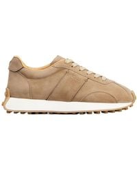 Tod's - Panelled Suede Lace-Up Sneakers - Lyst