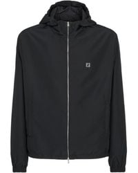 Fendi - Ff Hooded Drawstring Jacket - Lyst