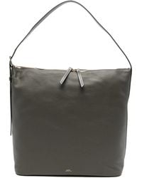 A.P.C. - Maxi Vera Grained Leather Shoulder Bag - Lyst