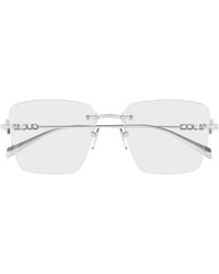 Gucci - Eyewear Rectangular Frame Glasses - Lyst
