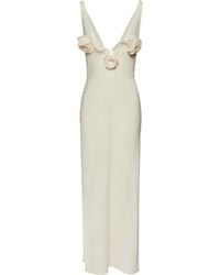 Magda Butrym - Crepe High Leg Maxi Dress - Lyst