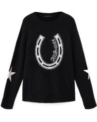 AllSaints - Kismet Intarsia Knitted Sweater - Lyst