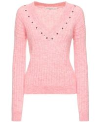 Alessandra Rich - Rib Long-Sleeved Sweater - Lyst