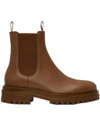 Gianvito Rossi - Round Toe Ankle Boots - Lyst
