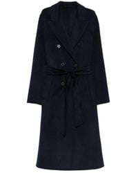 Marella - Double-Breasted Belted Coat - Lyst