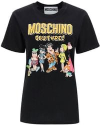 Moschino - X Flinstones Graphic Printed T-Shirt - Lyst