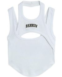 Barrow - Cutout Cropped Tank Top - Lyst