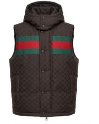 Gucci - Gg Printed Padded Gilet - Lyst