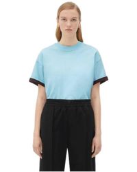 Bottega Veneta - Logo Round-Necked T-Shirt - Lyst