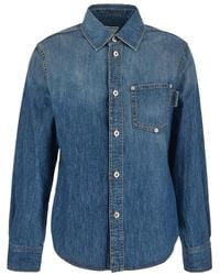 Bottega Veneta - Light Washed Denim Shirt - Lyst