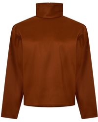 Saint Laurent - Solid-Color Versatile Tops - Lyst