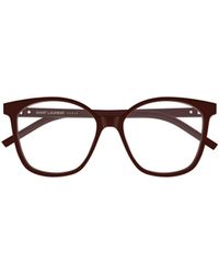 Saint Laurent - Eyewear Geometric Frame Glasses - Lyst